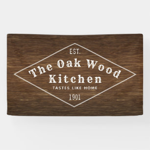 Rustic Woodgrain Banner