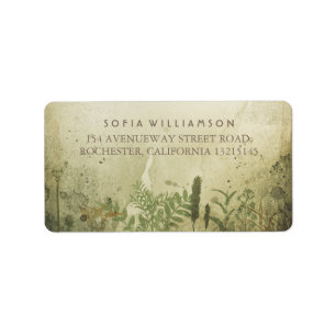 Rustic Woodland Address Labels