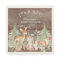 Rustic Woodland Animal Baby Shower Paper Napkins