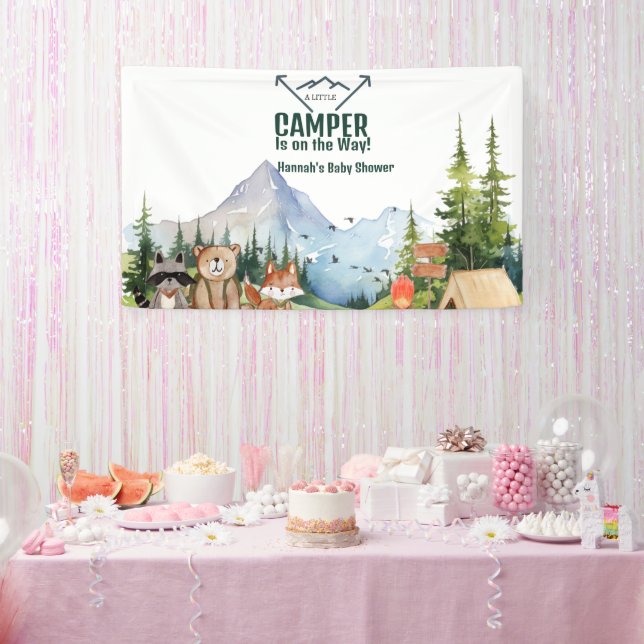 Rustic Woodland Animal  Baby shower Welcome Sign (Party)