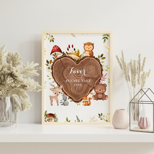  rustic Woodland Animals Baby Shower Welcome sign  (Creator Uploaded)