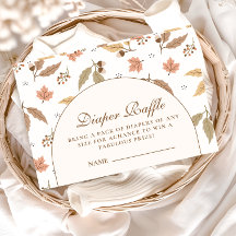 Rustic Woodland Baby Shower Diapper Raffle