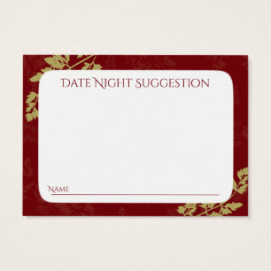 Rustic Woodland Birds Red and Gold Date Night