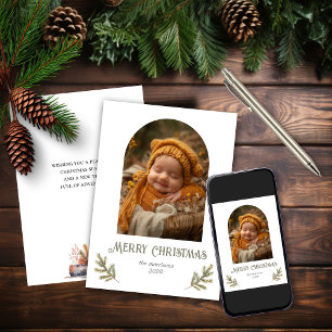 Rustic Woodland Christmas Holiday Card