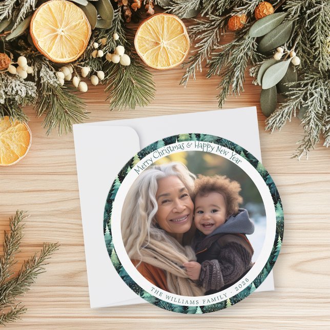 Rustic Woodland Christmas Photo Holiday Card (Rustic Woodland Christmas Photo Holiday Card)