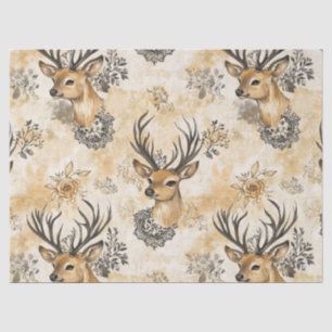 Rustic Woodland Fawn Pattern Tissue Paper
