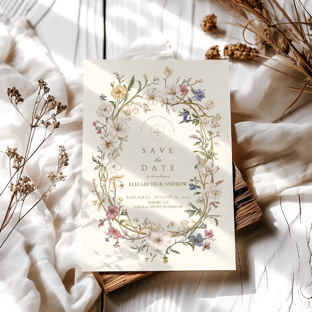 Rustic Woodland Fern Wedding Save The Date (Creator Uploaded)