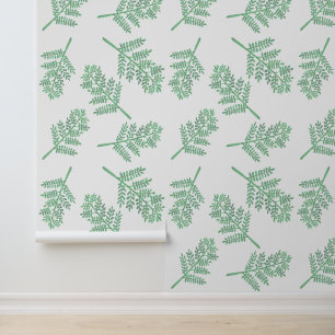 Rustic Woodland Ferns Wallpaper