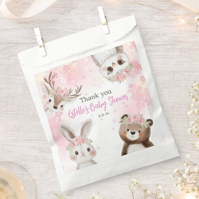 Rustic Woodland Floral Boho Baby Shower  Favour Bags (Creator Uploaded)