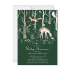 Rustic Woodland Forest Animals Baby Shower Invita