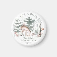 Rustic Woodland Forest Animals Baby Shower