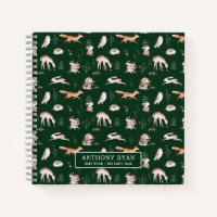 Rustic Woodland Forest Animals Baby's First Year N