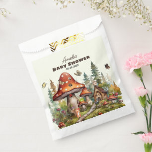 Rustic Woodland Forest Mushroom Baby Shower Fall Favour Bags