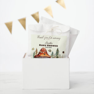Rustic Woodland Forest Mushroom Baby Shower Fall Favour Bags