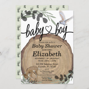 Rustic Woodland Invitation