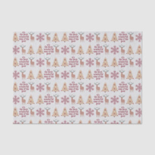 Rustic Woodland Most Wonderful Time Holiday Tissue Paper