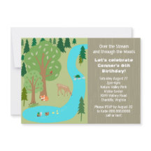 Rustic Woodland Nature Birthday Party