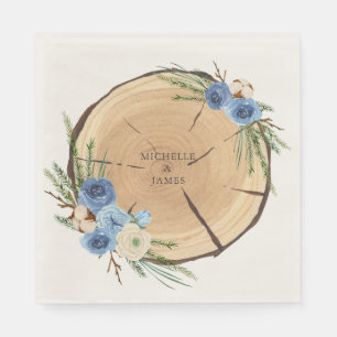 Rustic Woodland Wedding Theme Napkin