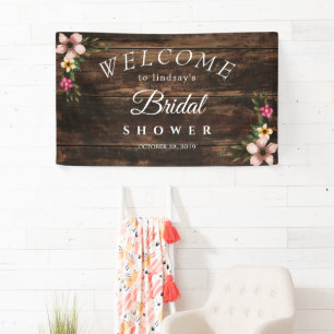 :Rustic Woodsy Elegant Country Bridal Shower Sign