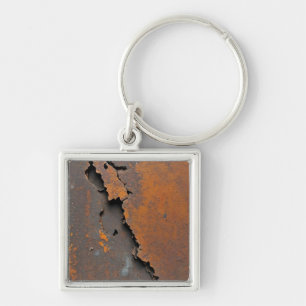 Rustic 'Worn' Metal Keychain