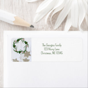Rustic Wreath   Farmhouse Holly Return Address