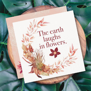 Rustic Wreath Floral Card