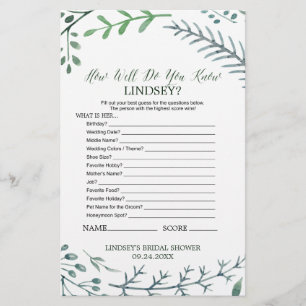 Rustic Wreath How Well Do You Know The Bride Game