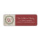 Rustic Wreath Monogrammed Return Address