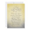 Rustic Yellow and Grey Bohemian Wedding Invitation