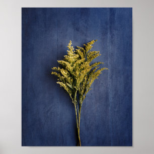 Rustic Yellow Goldenrod Botanical Photo Poster