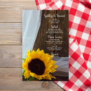 Rustic Yellow Sunflower and Barn Wood Wedding