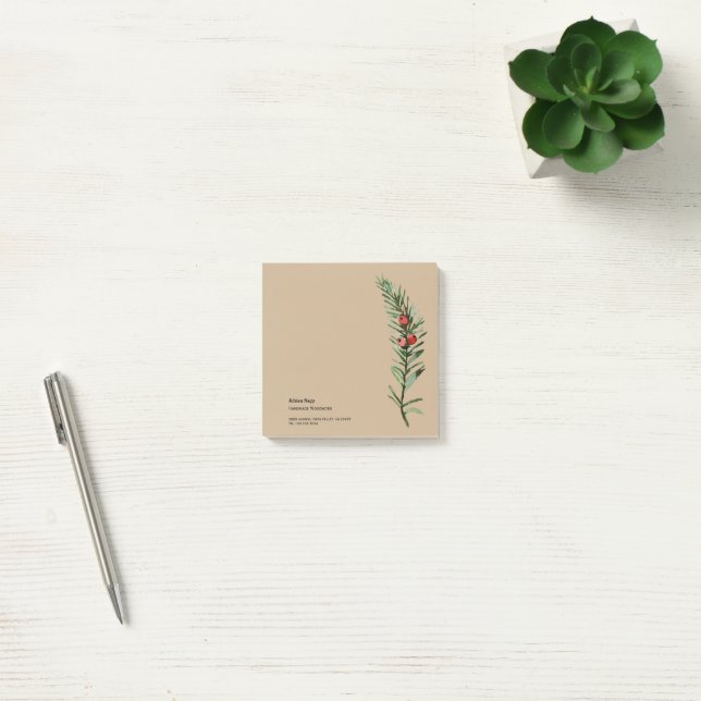 Rustic Yew tree branch Post-it Notes (Office)