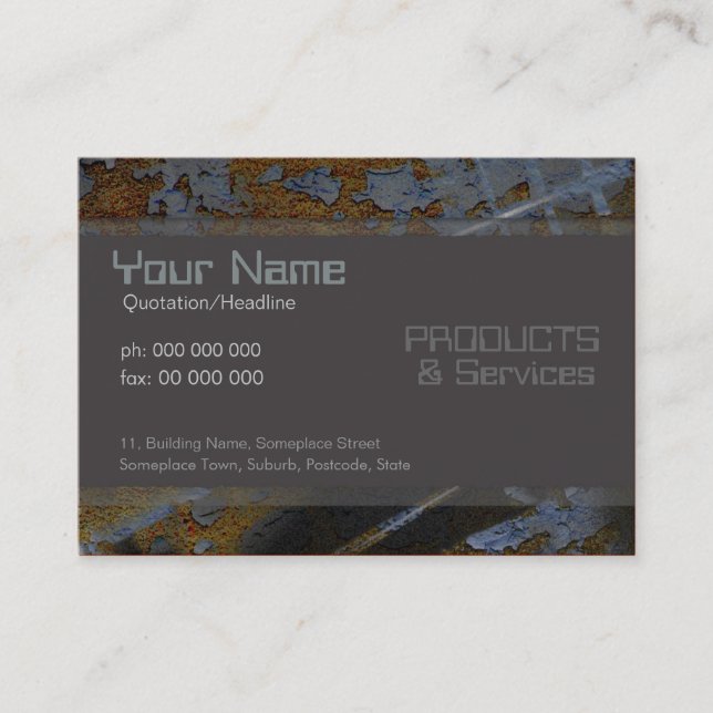 Rustica Industria Business Card (Front)
