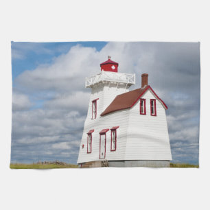 Rustico Harbour, Prince Edward Island. Tea Towel