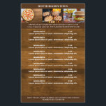 Rustikal Flyer<br><div class="desc">Flyer in rustikalem Design, gut geeignet für Restaurants, Essen-Lieferservice. Editieren Sie ihr Produkt einfach, laden Sie 3 Fotos ihrer Wahl hoch und ergänzen Sie es durch ihren Text. Sie können die Schriftart, Farbe und die Position individuell durch "weitere Personalisierung" auswählen.</div>