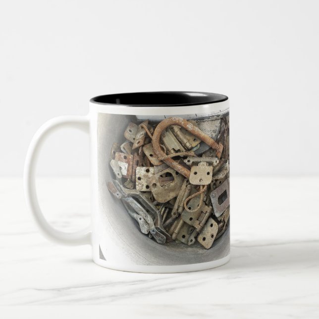 Rusting Away Two-Tone Coffee Mug (Left)