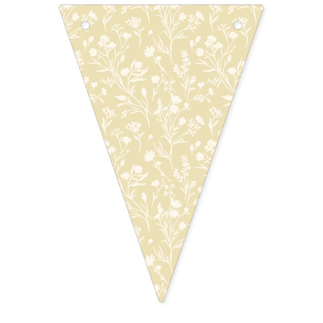 Rustling Blooms Neutral - Golden Wheat Bunting (First Flag)