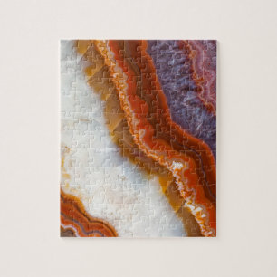 Rusty Amethyst Agate Jigsaw Puzzle