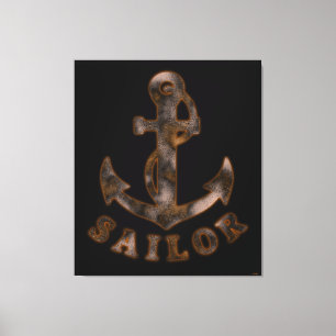 Rusty Anchor Canvas Print