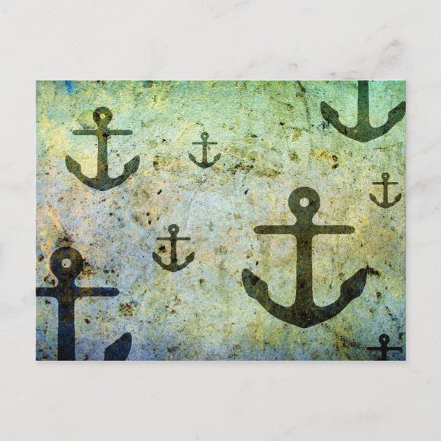 Rusty Anchors Artwork Postcard (Front)