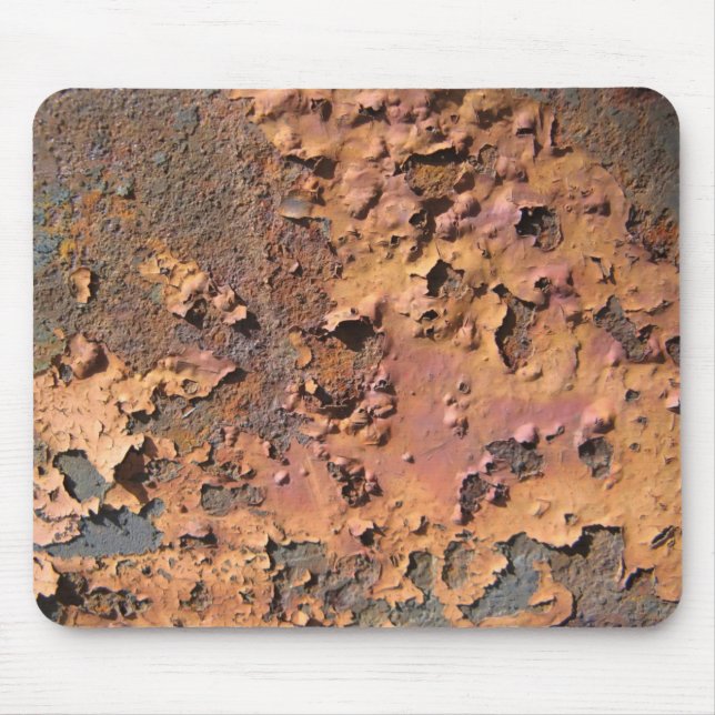 Rusty and decayed paint texture mouse mat (Front)