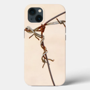 Rusty Barbed Wire Knot iPhone 13 Case