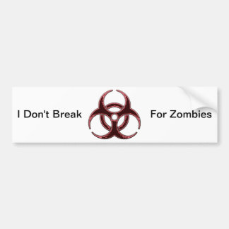 Rusty Bio Hazard Symbol Bumper Sticker