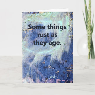 Rusty Birthday Card