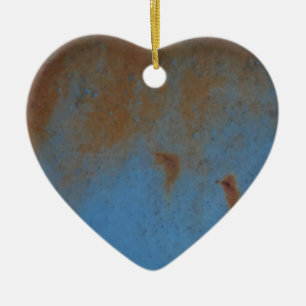 Rusty Blue background Ceramic Tree Decoration