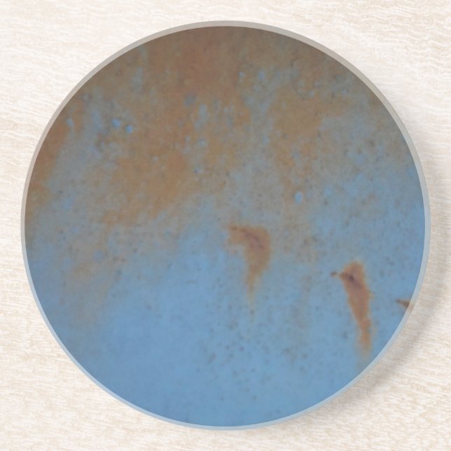 Rusty Blue background Coaster (Front)