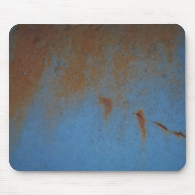 Rusty Blue background Mouse Mat (Front)