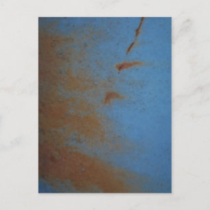 Rusty Blue background Postcard