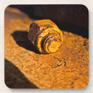 Rusty Bolt & Nut Coaster