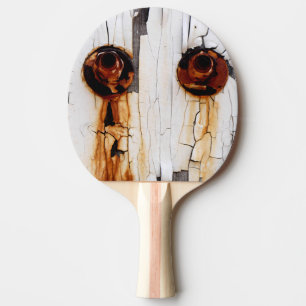 Rusty Bolts Nuts & Peeling Paint Ping Pong Paddle
